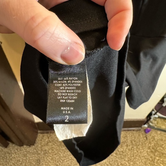 Torrid Black Peplum Dress, Bodycon, Sweetheart Mesh Neckline, Plus Size, Size 2 - Picture 4 of 5